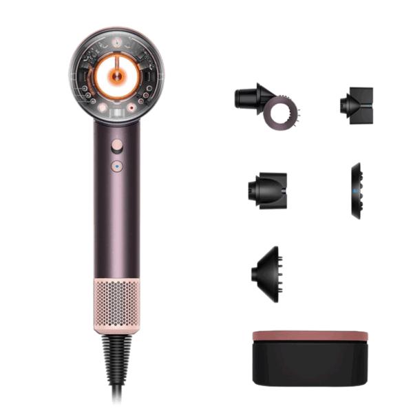Фен Dyson Supersonic Nural Hair Dryer HD16 Gift Edition - «Jasper Plum», Иностранная вилка (переходник в подарок)