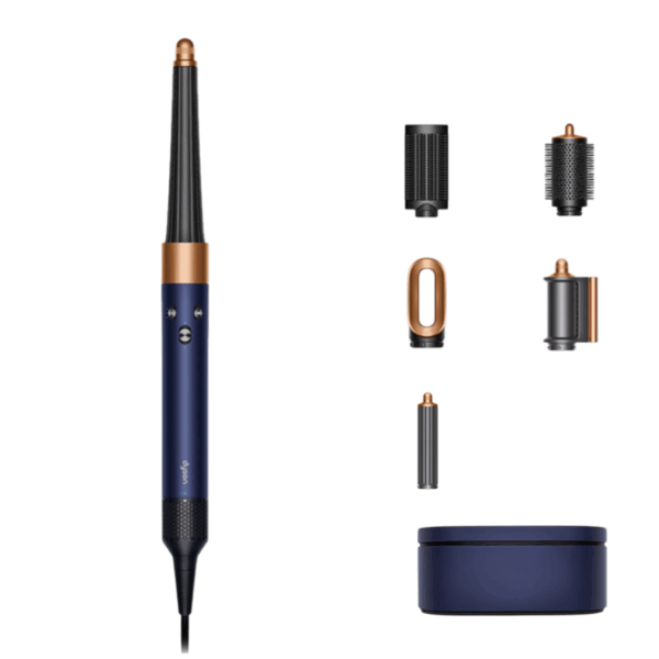 Стайлер Dyson HS08 Hairstyler Airwrap i.d. Straight+Wavy - «Prussian Blue/Rich Copper», Иностранная вилка (переходник в подарок)