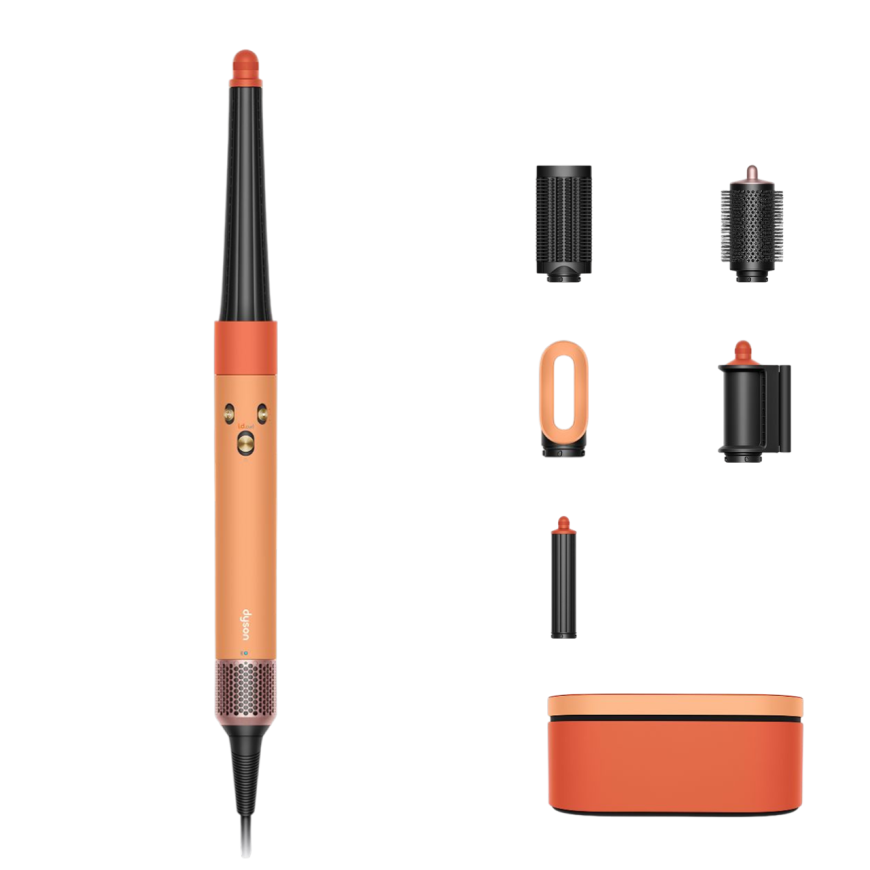 Стайлер Dyson HS08 Hairstyler Airwrap i.d. Straight+Wavy - « Ceramic Apricot/Topaz », Иностранная вилка (переходник в подарок)