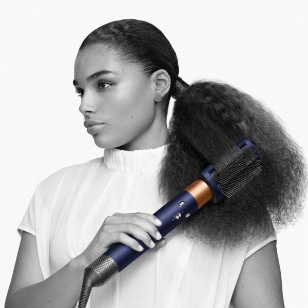 Стайлер Dyson HS08 Hairstyler Airwrap i.d. Straight+Wavy - «Prussian Blue/Rich Copper», Иностранная вилка (переходник в подарок)