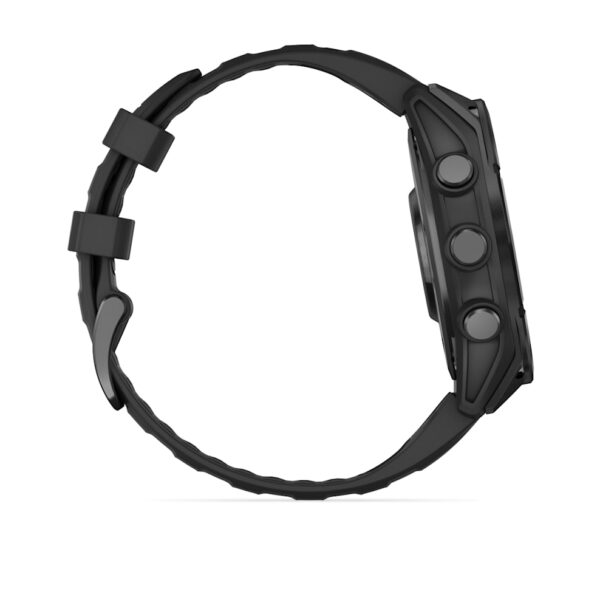 Спортивные часы Garmin fenix 8, 47 мм, AMOLED - « Slate Gray with Black Silicone Band », 
