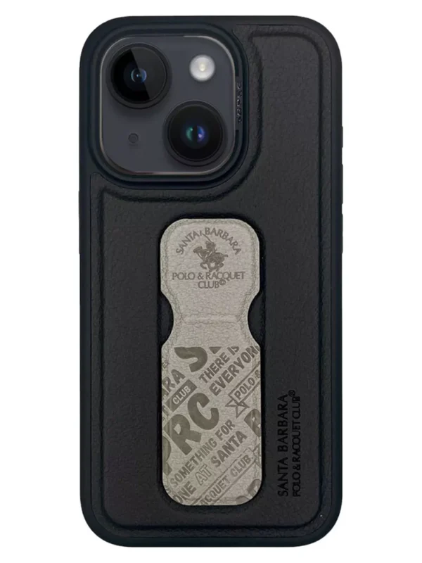 Чехол iPhone 15 , Polo&Santa Barbara Blaise  с подставкой - White «Белый»
