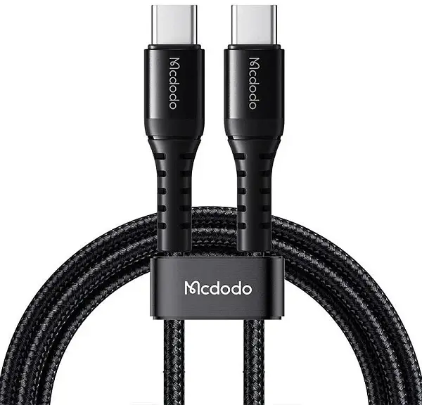 Кабель Mcdodo Type-C to Type-C 2 m 60W Bending Reinforced - Black «Чёрный»
