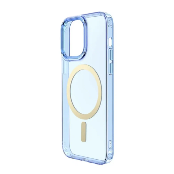 Чехол для iPhone 15 , Gurdini Rome Series with Magsafe - Blue «Голубой»