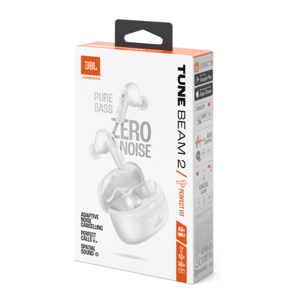 Беспроводные наушники JBL Tune Beam 2 - White «Белый»