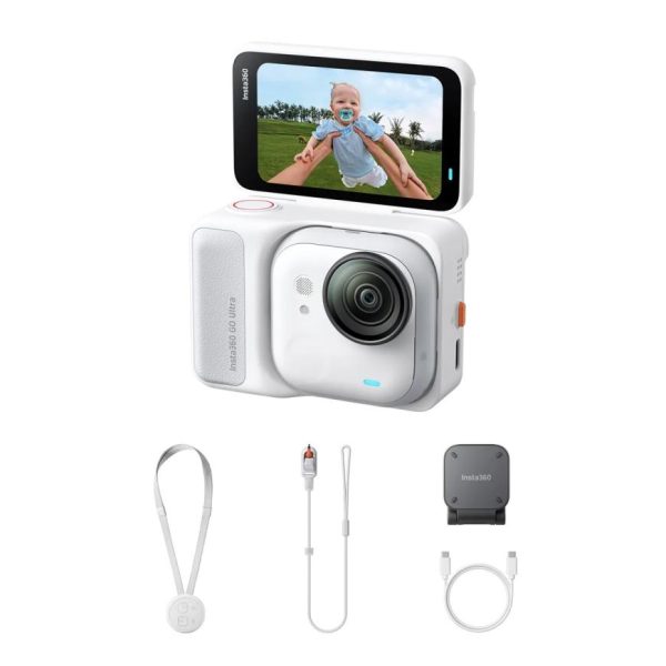 Экшн-камера Insta360 GO Ultra (Standard Bundle) - Arctic White «Арктический белый»