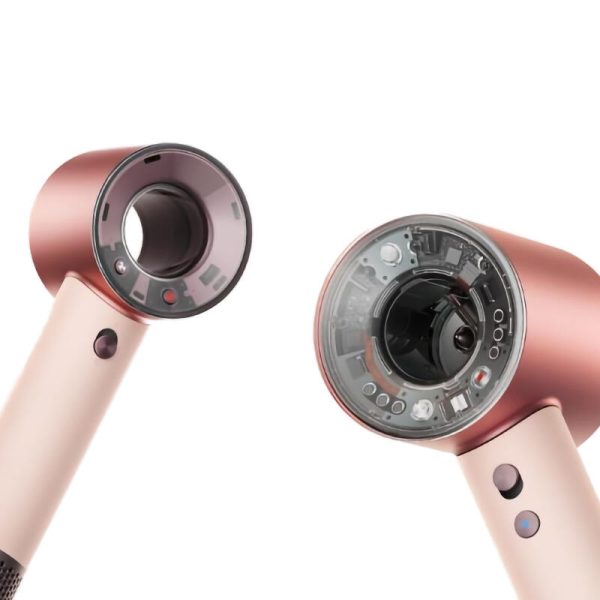Фен Dyson HD19 Supersonic Travel - «Ceramic Pink/Rose Gold», Иностранная вилка (переходник в подарок)